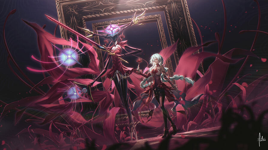 Phrolova and Hecate from Wuthering Waves